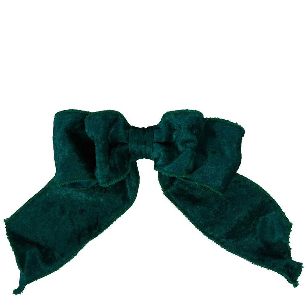 Velvet Bow With Clip