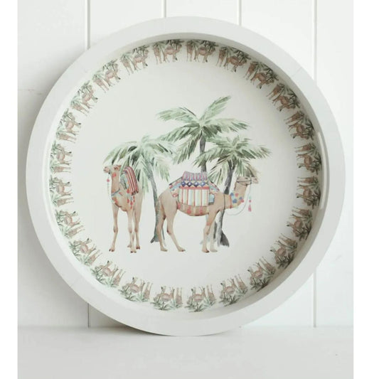 Tray Oasis Camels White