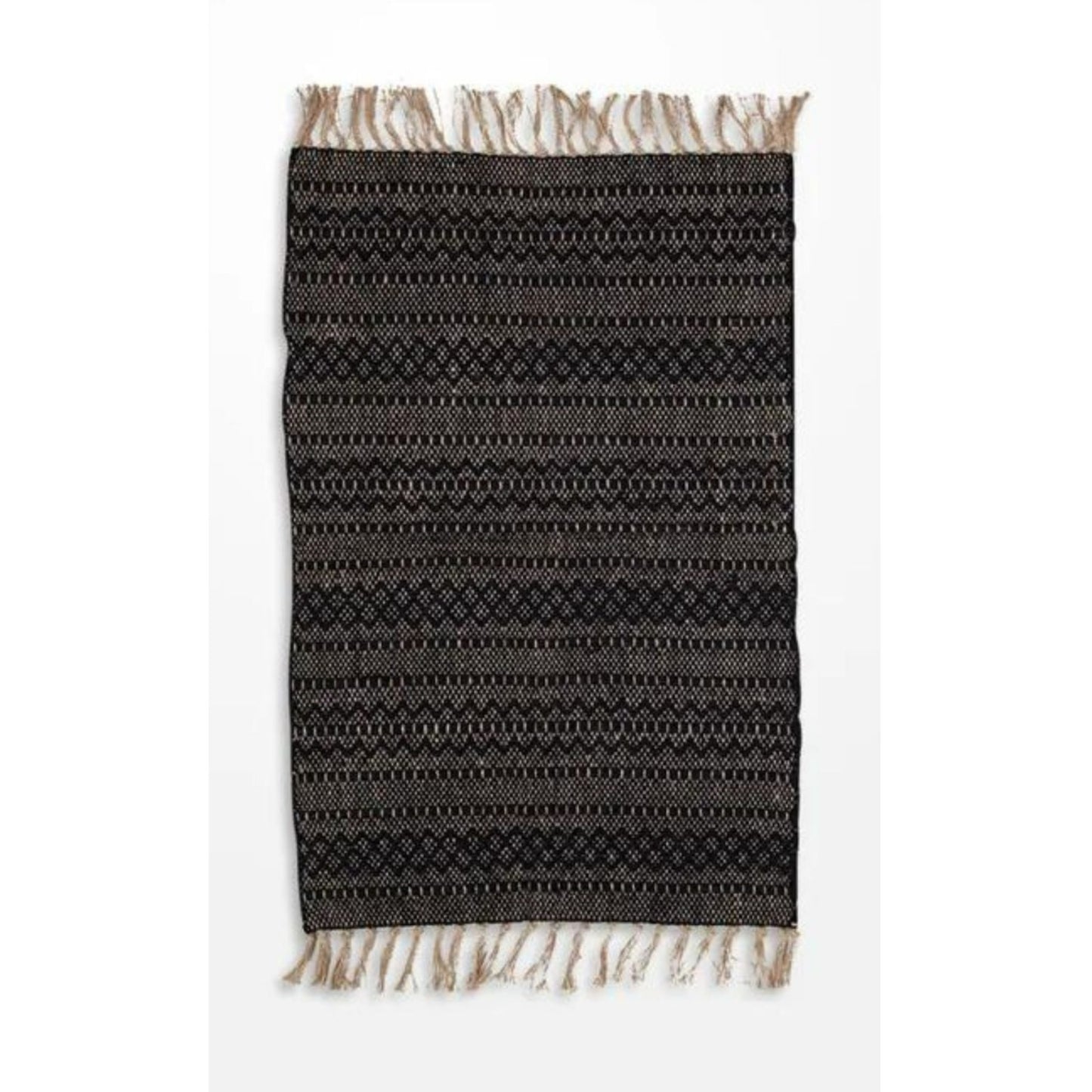 Cotton & Jute Small Rug - Miso - 90x60cm