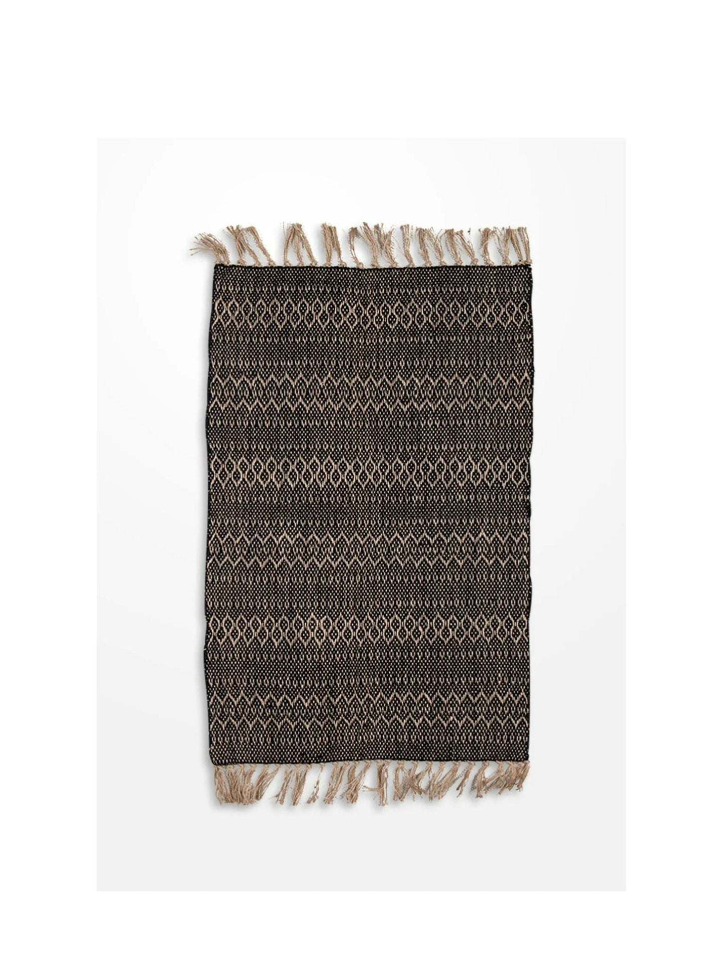 Cotton & Jute Small Rug - Miso - 90x60cm