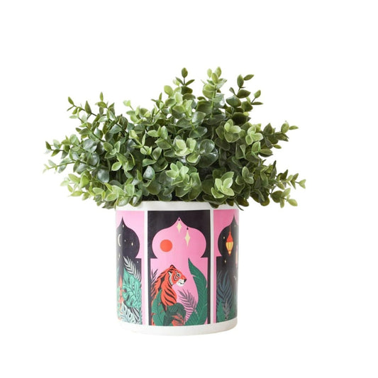 Ceramic Pot - Midnight Tiger - Large - 14x14