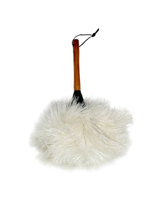 White Soft Feather Duster Mini Sized