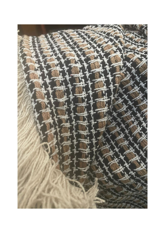 Throw Reed Black - 125x150xcm