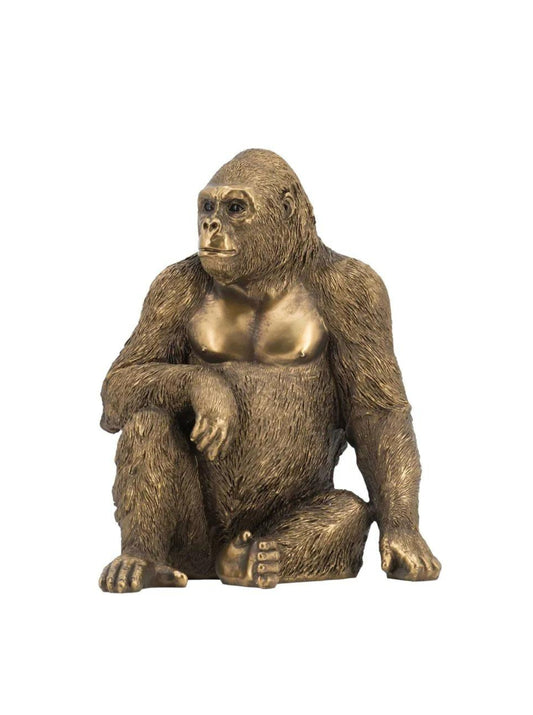 Gorilla Sculpture Gold