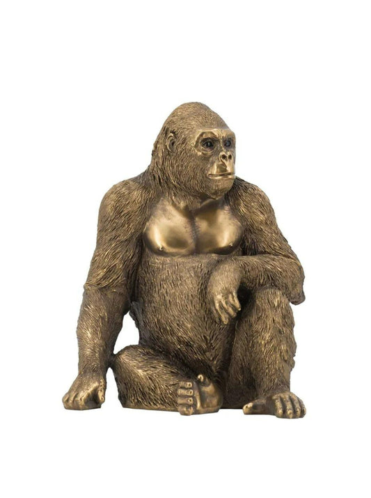 Gorilla Sculpture Gold