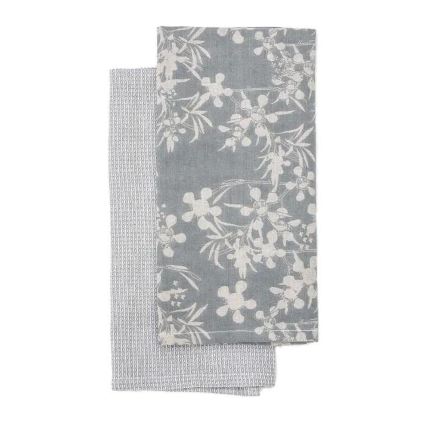 Myrtle Tea Towel Pack of 2 Slate