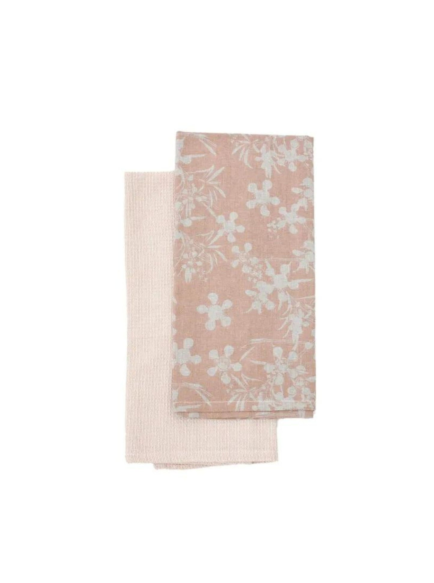 Myrtle Tea Towel Pack of 2 Clay