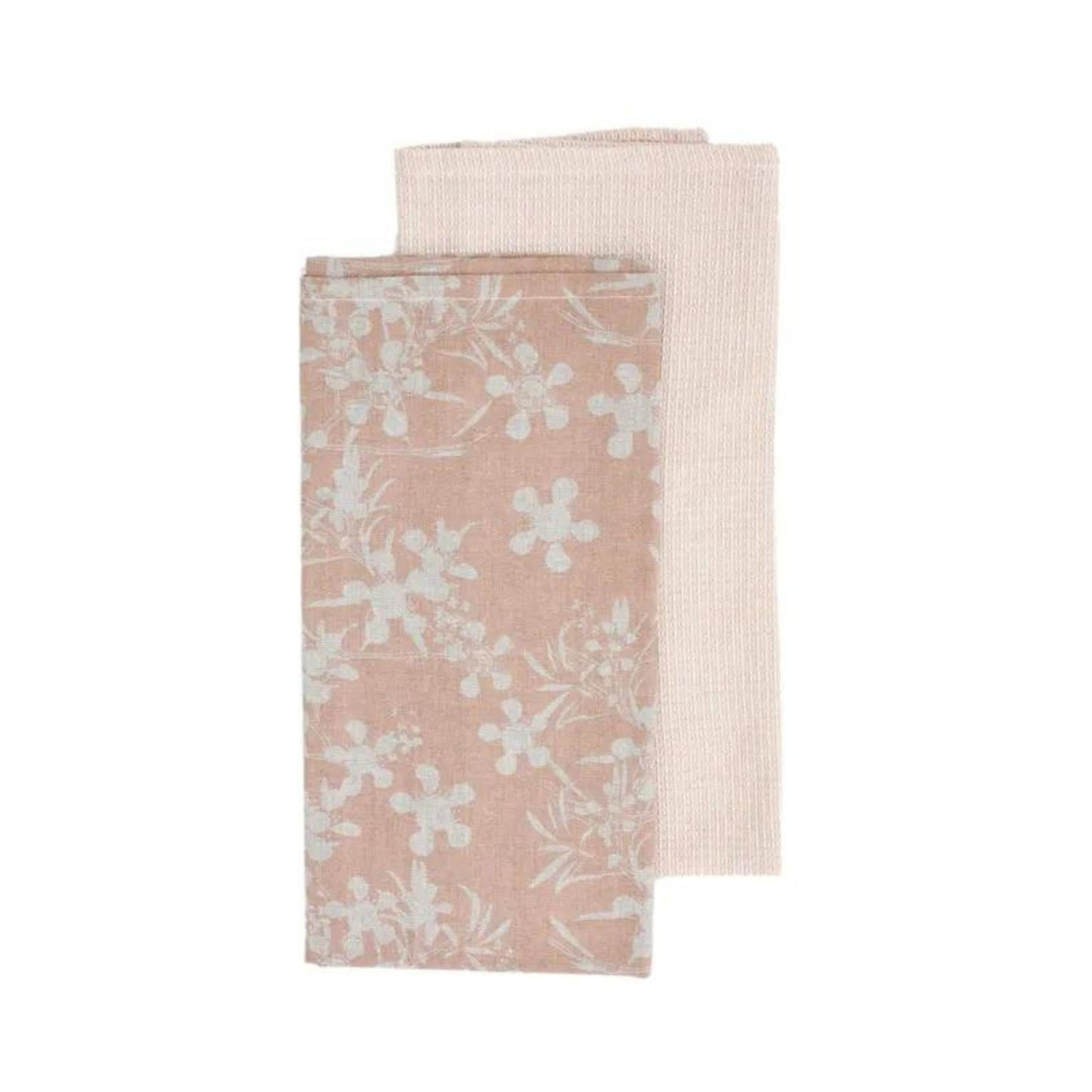 Myrtle Tea Towel Pack of 2 Clay