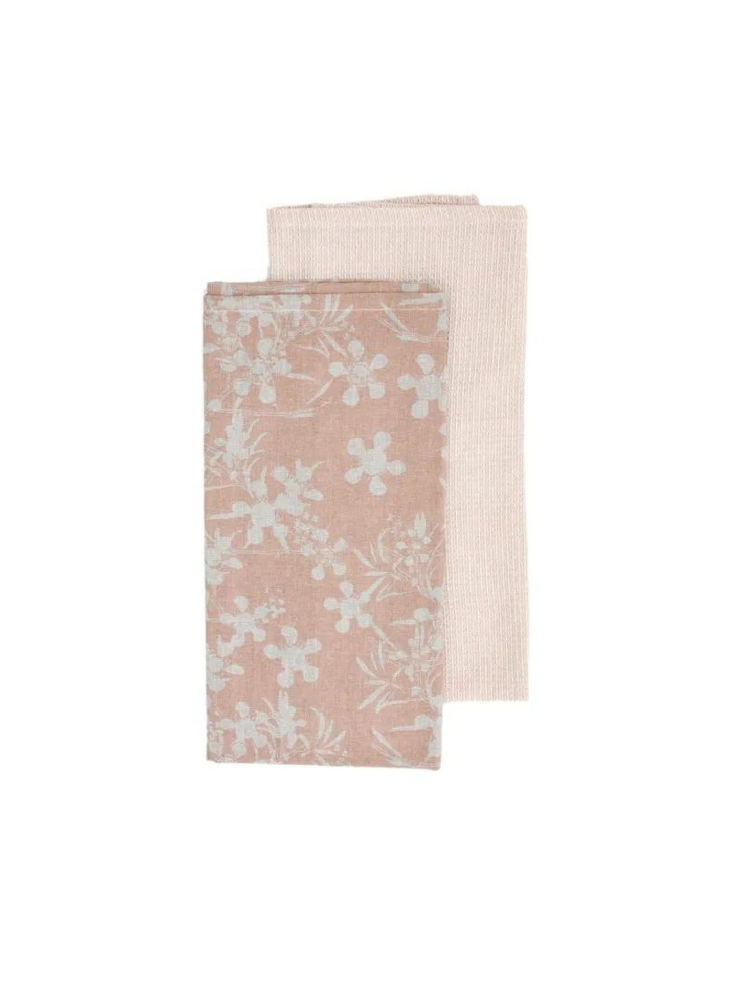 Myrtle Tea Towel Pack of 2 Clay