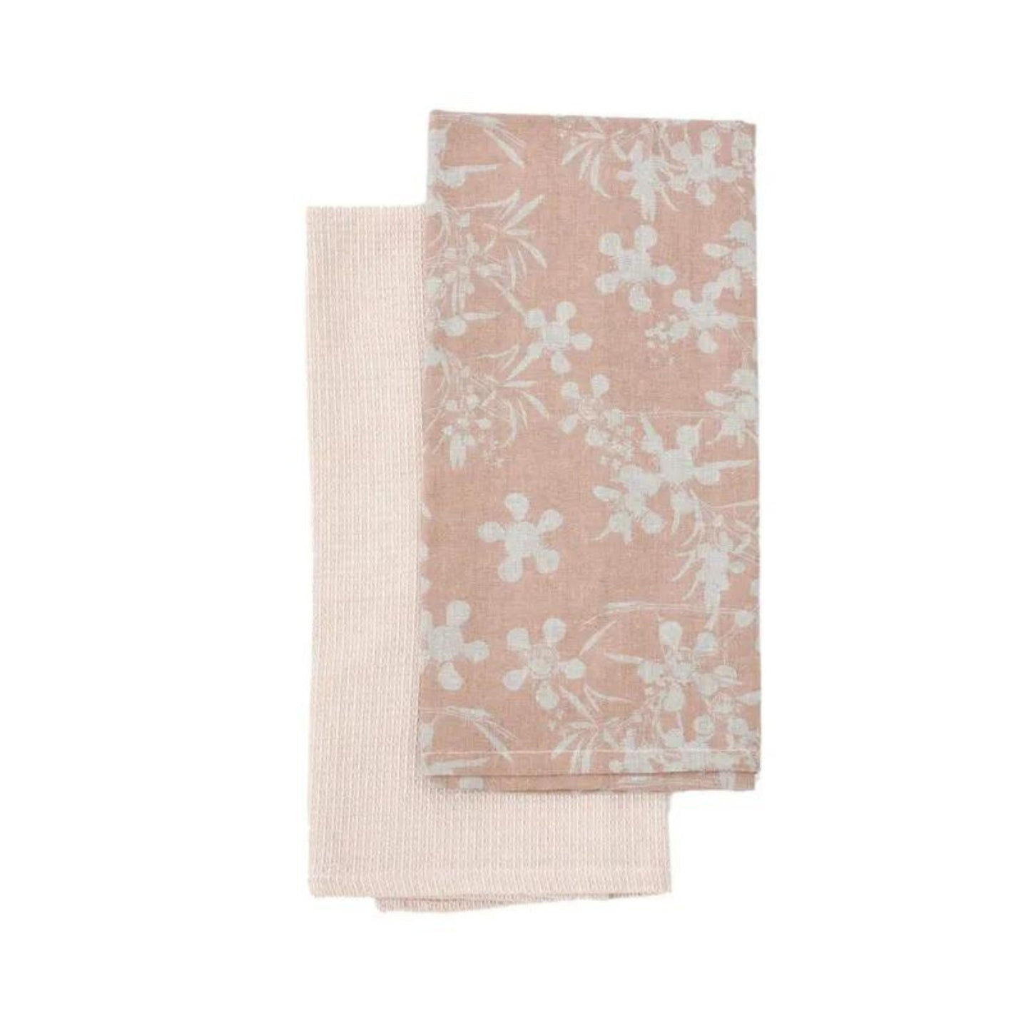 Myrtle Tea Towel Pack of 2 Clay