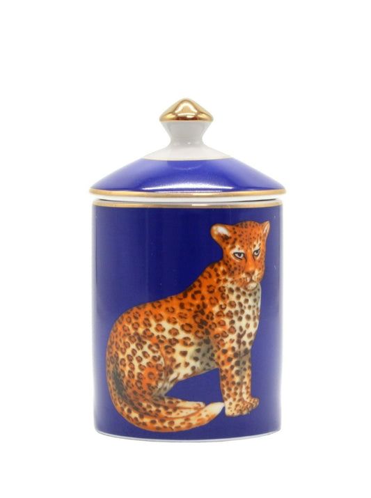 Candle In Jar-Leopard Blue (14CM)