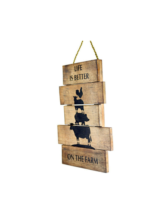 Life is Better Handcrafted Wall Art