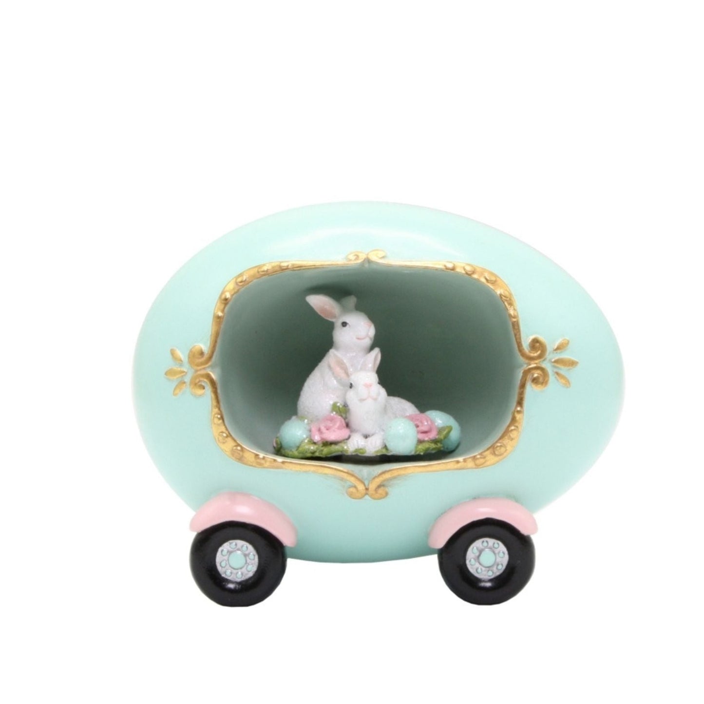 Egg-Faberge Carriage-Teal