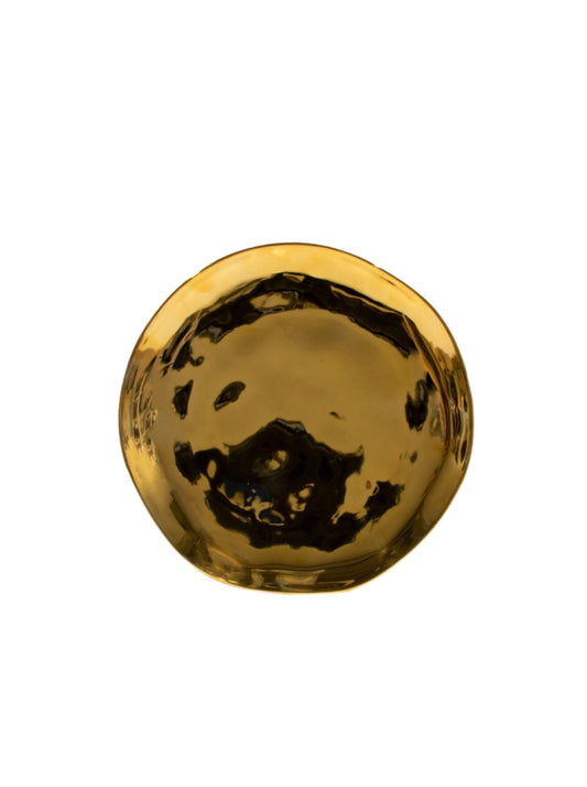 UNC-Good Morning breakfast plate gold