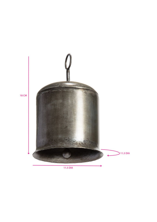 Handcrafted Antique Silver Vintage Bell 12x12x17.5cm