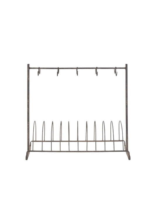 Burgundy Plate And cup Stand