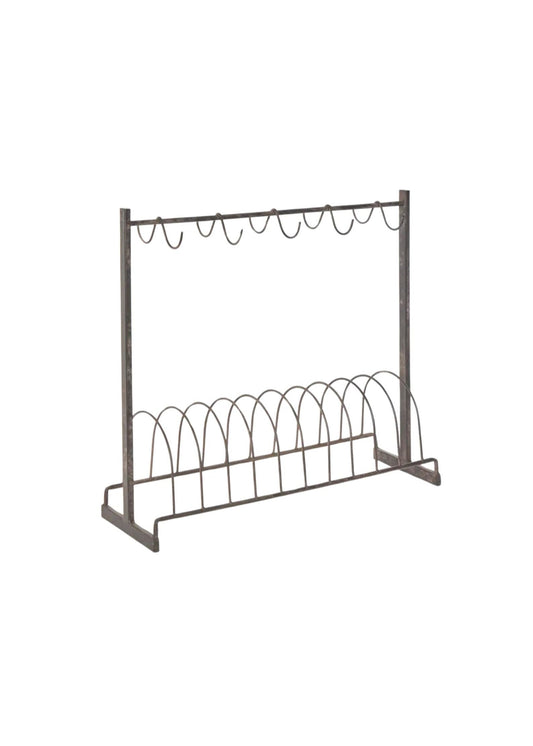 Burgundy Plate And cup Stand