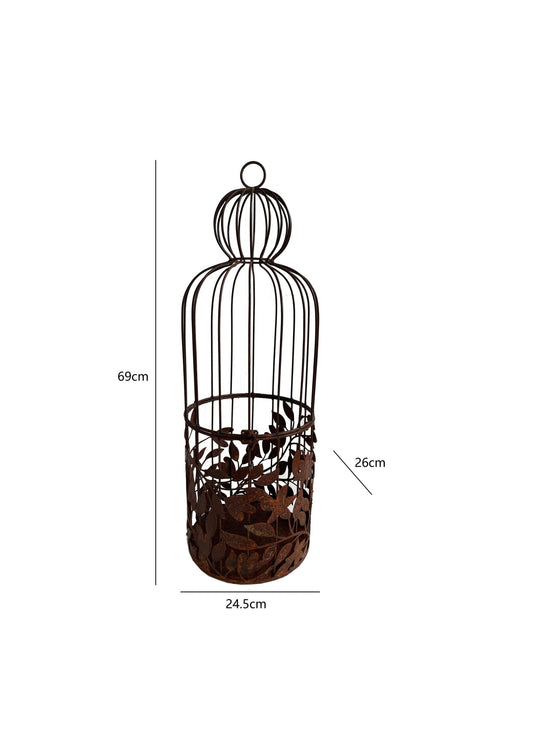 Decorative Birdcage/Plant Holder 24.5x26x69cm