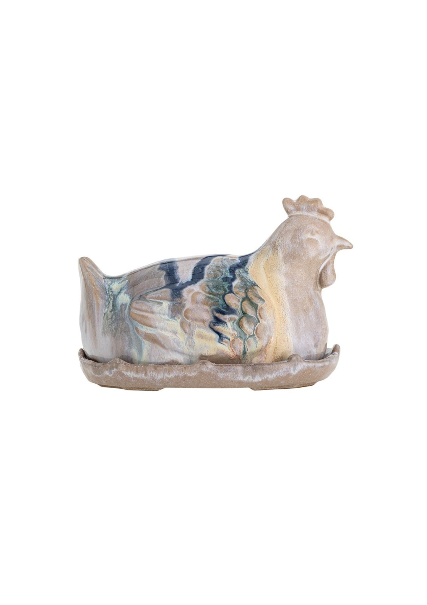 Heni Butter Box, Rose, Stoneware