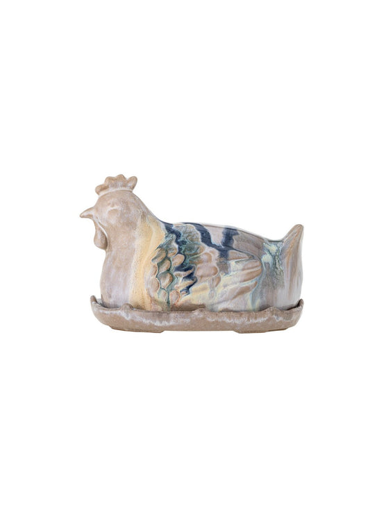 Heni Butter Box, Rose, Stoneware