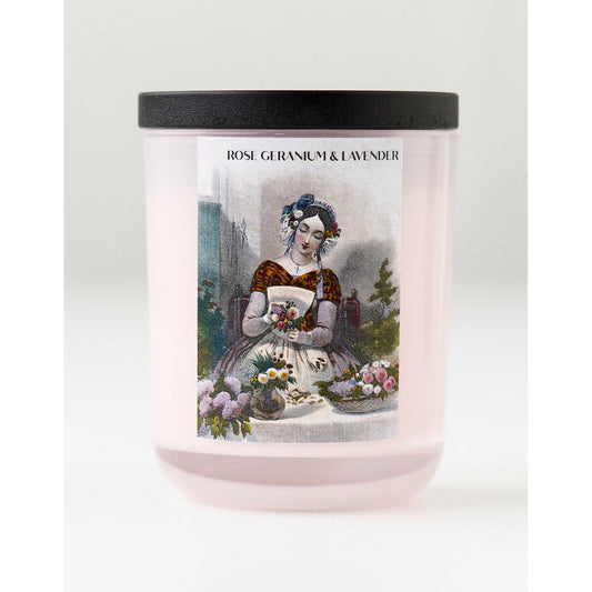 Rose Geranium & Lavender Soy Candle