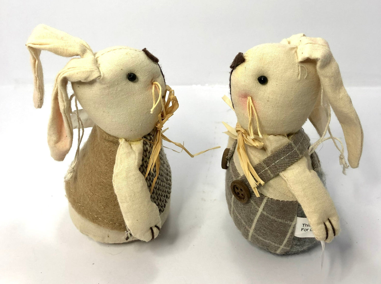 Fabric weighted Rabbits – Fairy Mount Gardens