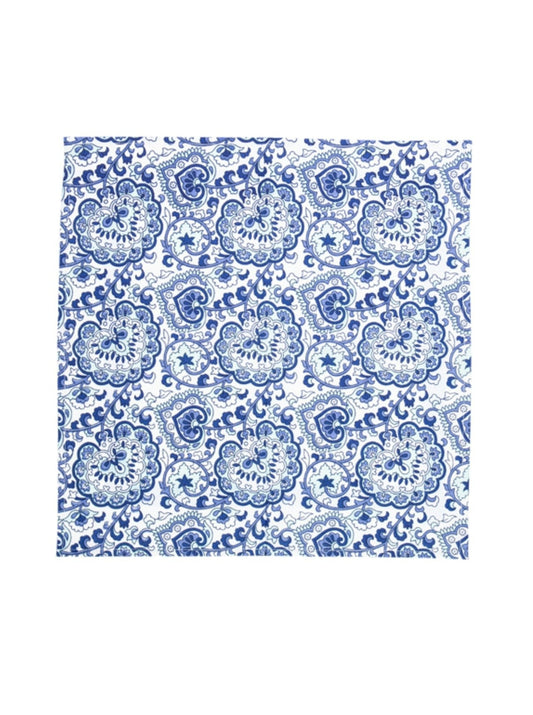 Blue  Alya Screen Printed Napkins set of 4