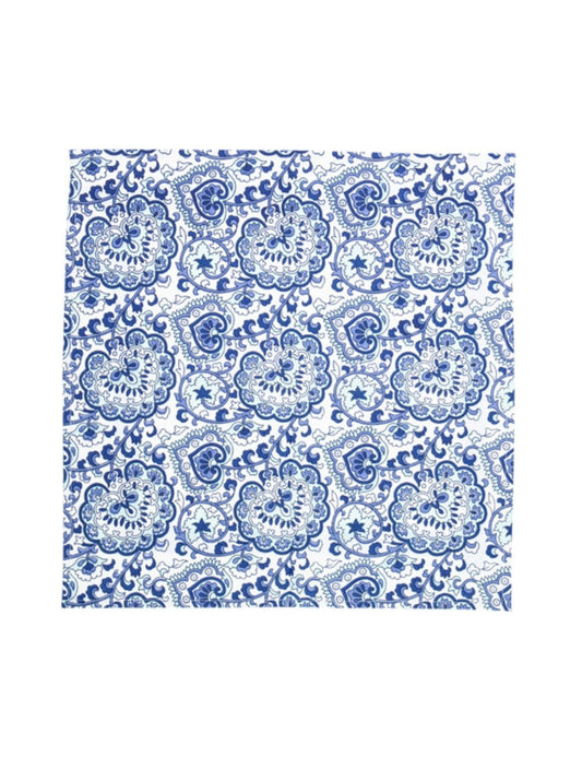 Blue Alya Screen Printed Napkins set of 4
