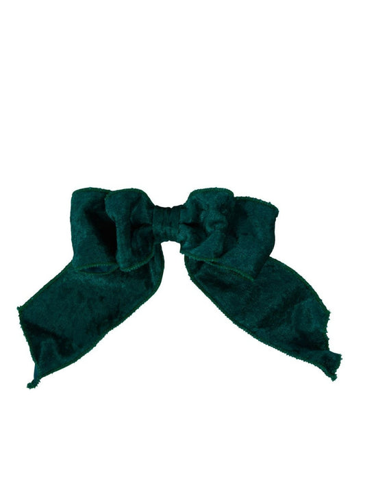 Velvet Bow With Clip