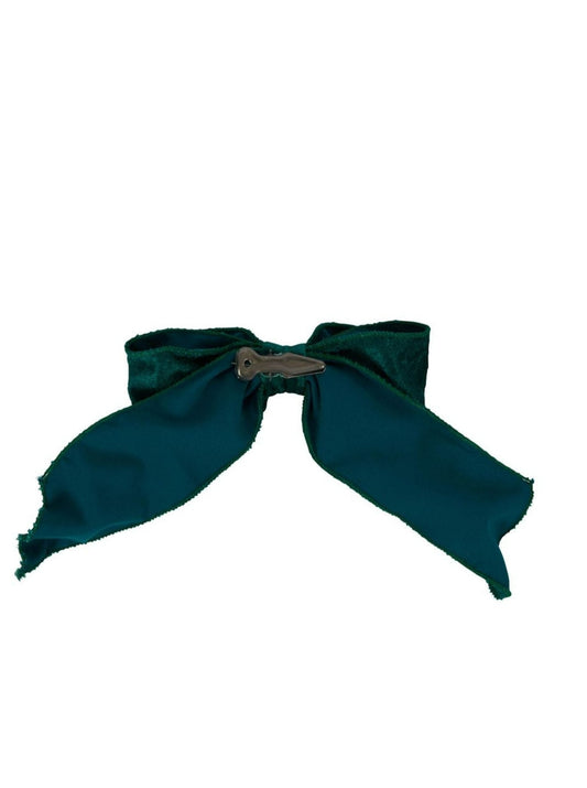 Velvet Bow With Clip