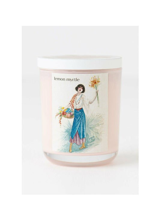 Lemon Myrtle Candle Pink jar