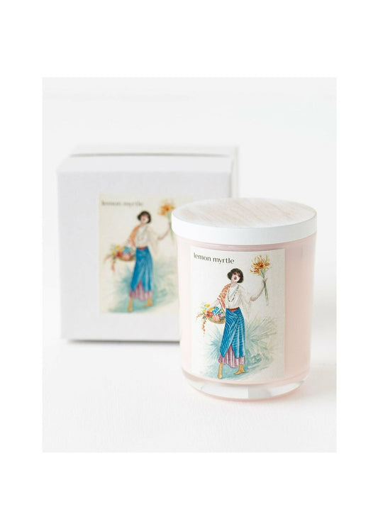 Lemon Myrtle Candle Pink jar
