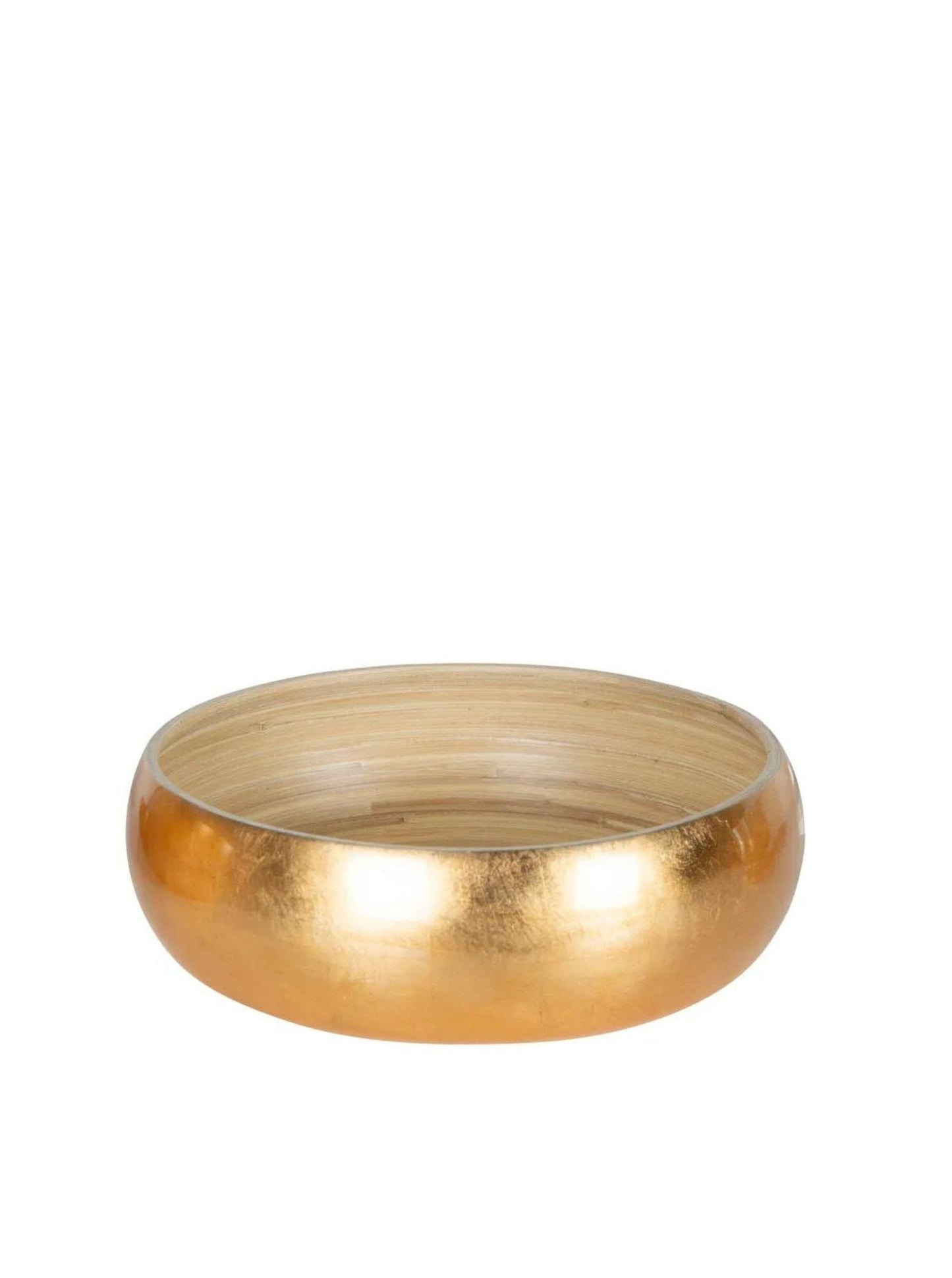 Bamboo  Bowl Large Gold