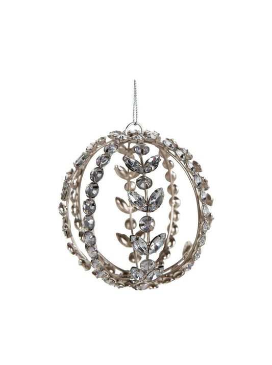Kristal Gemstone Bauble Silver