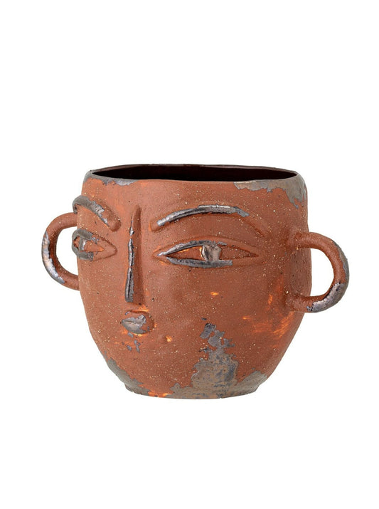 Lo Flowerpot, Brown, Stoneware