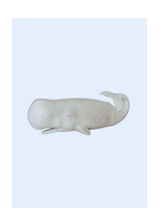 Sperm Whale Ornament Whale - White
