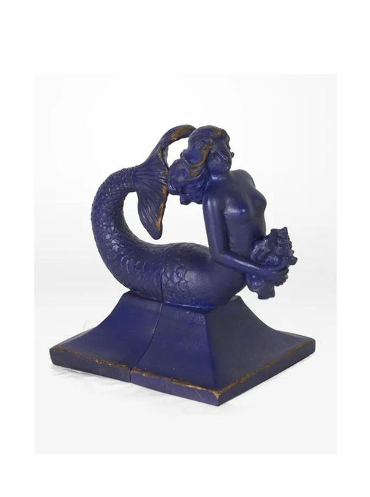 Mermaid Bookends - Navy