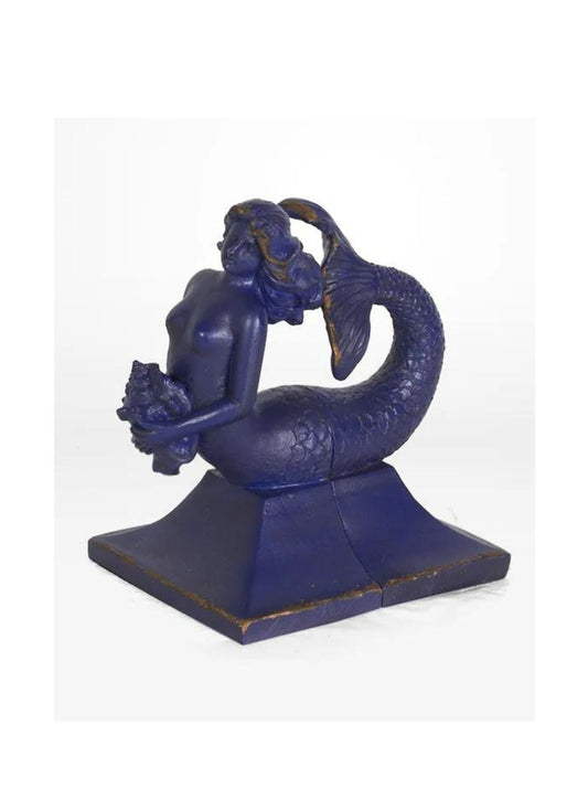 Mermaid Bookends - Navy