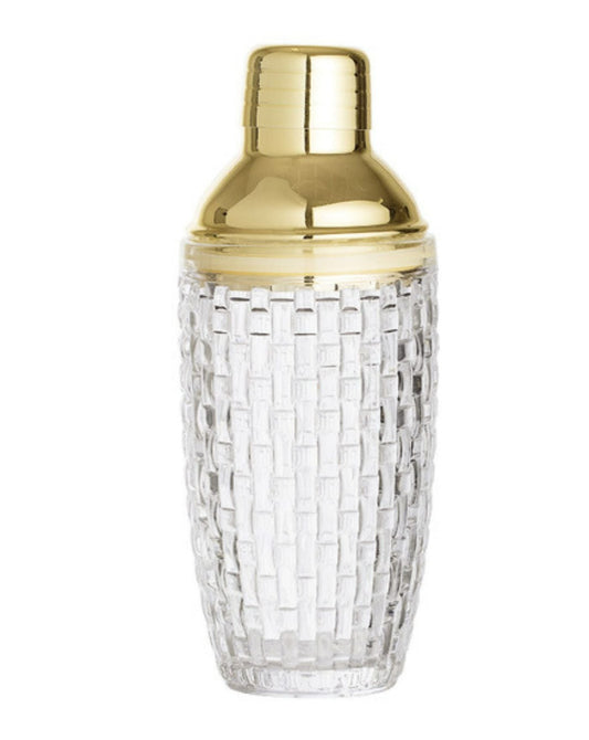Metal & Glass Cocktail Shaker